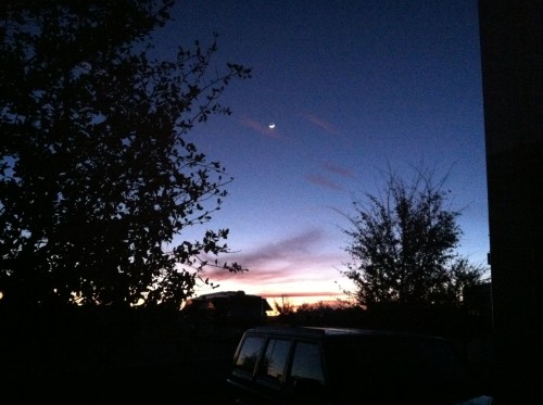 Sunset at Cotton Lane RV in Goodyear