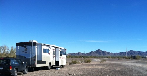 Scaddan Wash BLM Dispersed Camping at Quartzsite