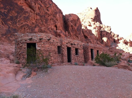Cabins built by the Civilian Conservation Corps in the 1930's as shelter for passing travelers.  Now being preserved.