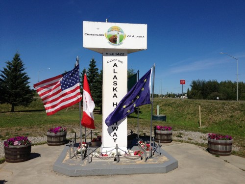The End of the Alaska Highway at Delta Junction
