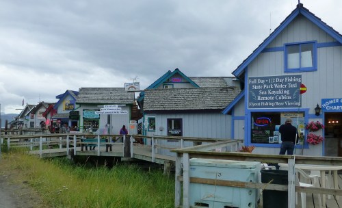 Some of the Tour, Charter, and Gift Shops on the Homer Spit, AK