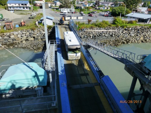 Bernie Re-boarding the RV