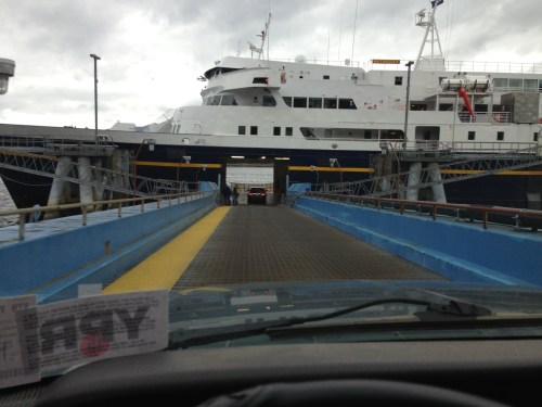 Boarding the Matanuska
