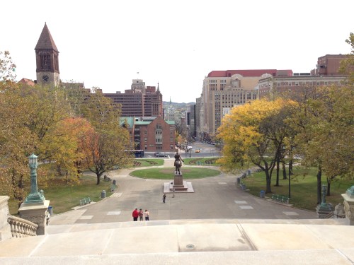 View from New York State Capitol Building in Albany
