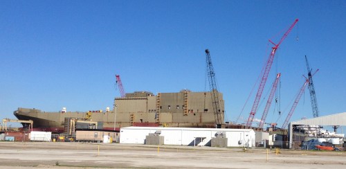 Looks Like a Ship Being Built