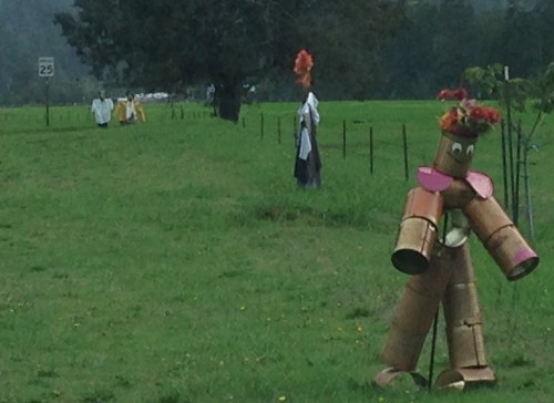 Scarecrows Line the Streets