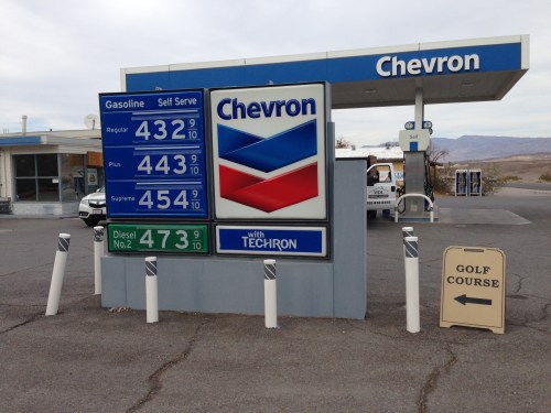Gas Price at Furnace Creek in Death Valley