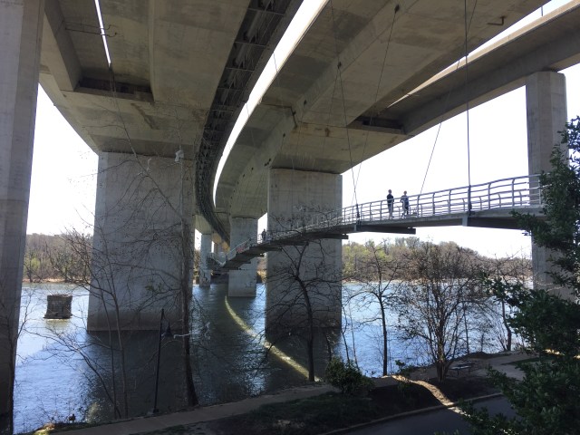 Belle Isle Suspension Bridge in Richmond VA