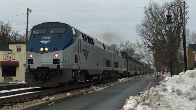 Amtrak Auto Train Passing Through Ashland, Virginia (Photo Tom